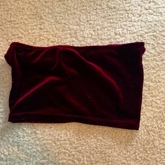 Women’s forever 21 bandeau top velour - Picture 2 of 2